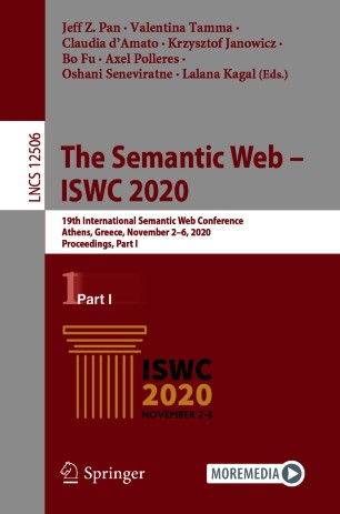 ﻿وب معنایی – ISWC 2020: نوزدهمین کنفرانس بین المللی وب معنایی، آتن، یونان، 2 تا 6 نوامبر 2020، مجموعه مقالات، قسمت اول