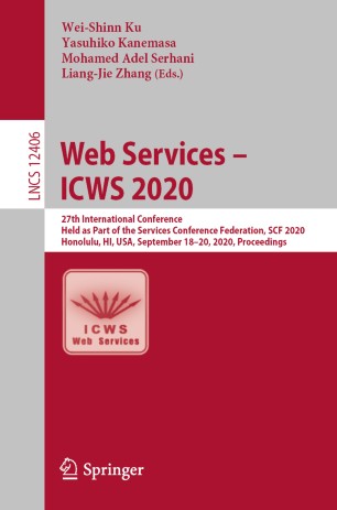 ﻿خدمات وب – ICWS 2020: بیست و هفتمین کنفرانس بین المللی، به عنوان بخشی از فدراسیون کنفرانس خدمات، SCF 2020، هونولولو، HI، ایالات متحده آمریکا، 18 تا 20 سپتامبر 2020، مجموعه مقالات برگزار شد