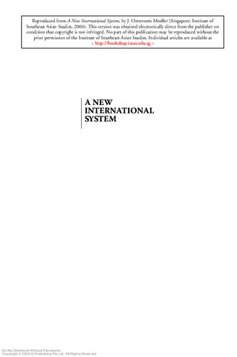 ﻿یک سیستم بین المللی جدید