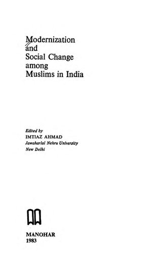 ﻿نوسازی و تغییرات اجتماعی در میان مسلمانان هند