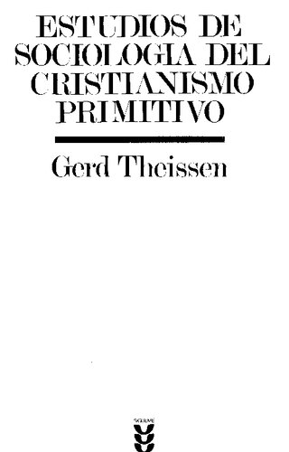 ﻿مطالعات جامعه شناختی مسیحیت اولیه
