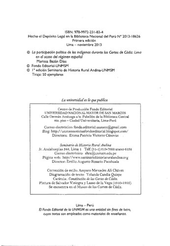 ﻿مشارکت سیاسی مردم بومی در طول کورتس کادیز