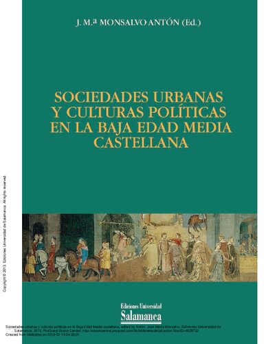 ﻿جوامع شهری و فرهنگ های سیاسی در اواخر قرون وسطی کاستیلیا