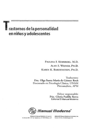 ﻿اختلالات شخصیت در کودکان و نوجوانان