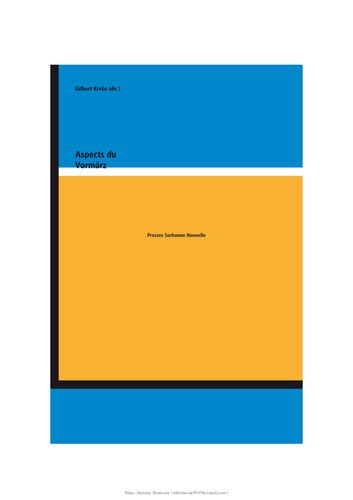 ﻿جنبه های Vormärz. جامعه و سیاست در آلمان در نیمه اول قرن نوزدهم