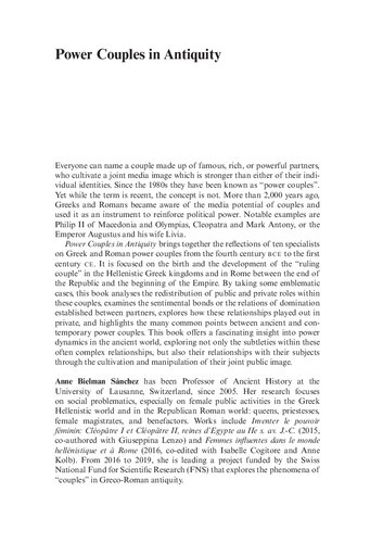 ﻿زوج های قدرت در دوران باستان: دیدگاه های عرضی