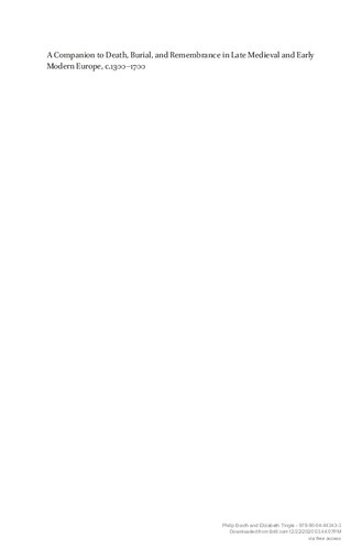 ﻿همنشین مرگ، تدفین، و یادآوری در اواخر قرون وسطی و اوایل اروپای مدرن، حدود 1300-1700
