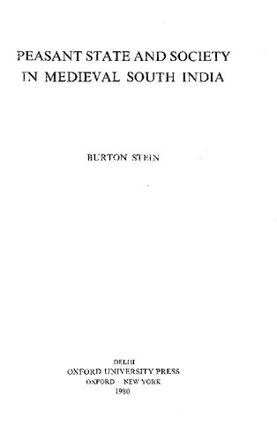 ﻿دولت و جامعه دهقانی در قرون وسطی جنوب هند