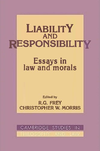 ﻿مسئولیت و مسئولیت: مقالاتی در حقوق و اخلاق