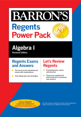 ﻿Regents Algebra I Power Pack Revised Edition