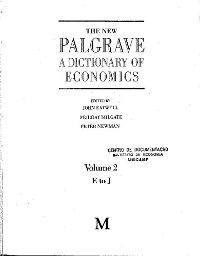 ﻿New Palgrave. فرهنگ لغت اقتصاد