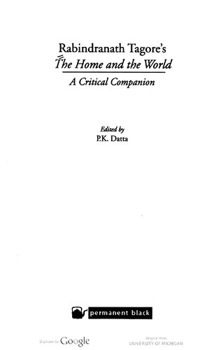 ﻿خانه و جهان اثر رابیندرانات تاگور، یک همراه منتقد