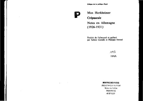 ﻿غروب یادداشت ها در آلمان (1926-1931)