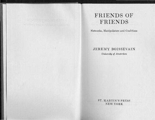 ﻿دوستان دوستان. شبکه ها، دستکاری ها و ائتلاف ها. [Mit Tab. U. Diagr.] (تکرار)