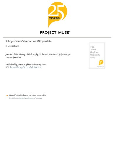 ﻿تأثیر شوپنهاور بر ویتگنشتاین