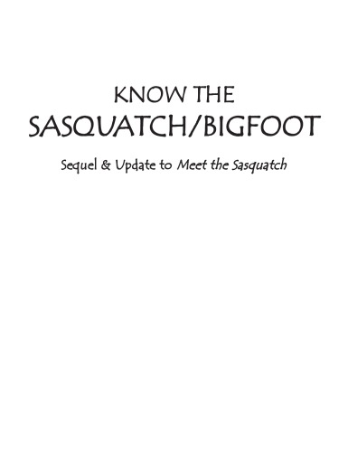 ﻿Sasquatch/Bigfoot را بشناسید