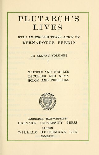 ﻿زندگی پلوتارک ترجمه برنادت پرین