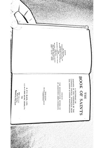 ﻿کتاب مقدسین: فرهنگ لغت بندگان خدا که توسط کلیسای کاتولیک قدیس شده است: برگرفته از رومیان و شهادتهای دیگر