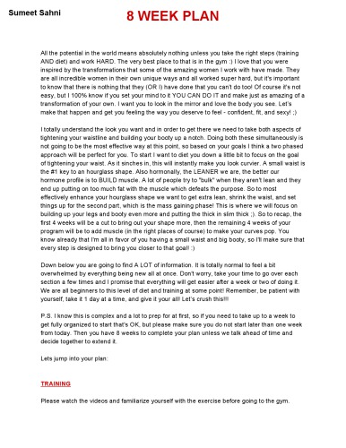 ﻿برنامه 8 هفته ای