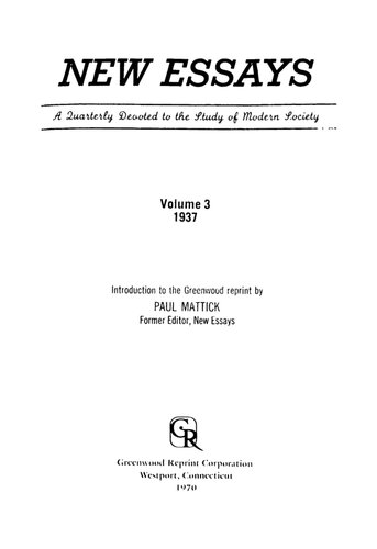 ﻿مقالات جدید. 3، 1937.