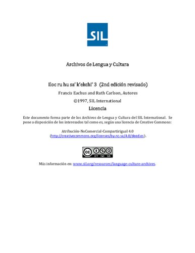 ﻿Iloc Ru Hu Saʼ Kʼekchiʼ 3