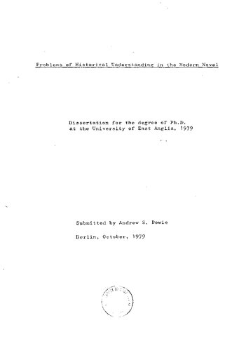 ﻿مشکلات درک تاریخی در رمان مدرن