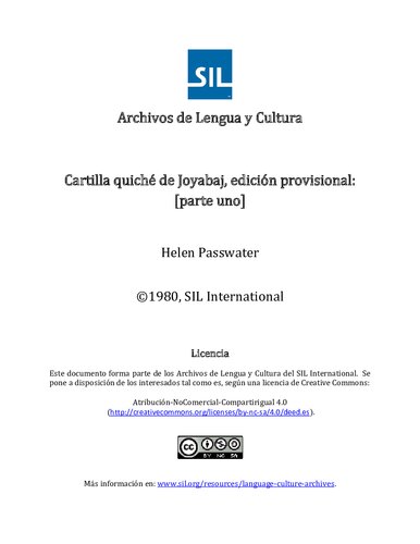 ﻿پرایمر Quiché de Joyabaj