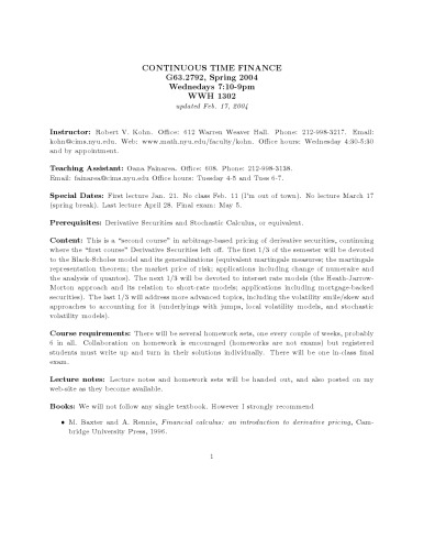 امور مالی مداوم