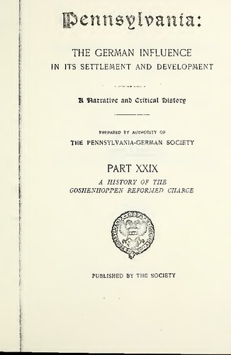 ﻿تاریخچه اتهام اصلاح شده گوشنهوپن، شهرستان مونتگومری، پنسیلوانیا (1727-1819)