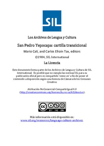 ﻿سن پدرو یپوکاپا: آغازگر انتقالی