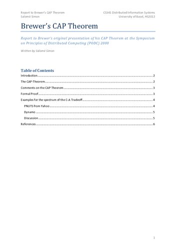 ﻿قضیه CAP بروئر