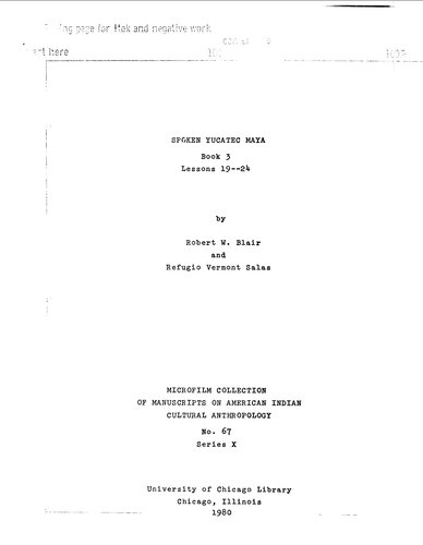 ﻿گفتار (یوکاتک) مایا. کتاب 3. درس 19-24