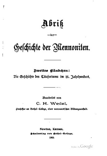 ﻿تاریخچه آناباپتیسم در قرن شانزدهم