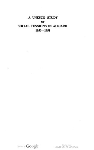 ﻿مطالعه یونسکو در مورد تنش های اجتماعی در علیگر، 1950-1951