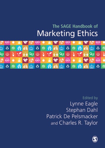 ﻿SAGE Handbook Of Marketing Ethics