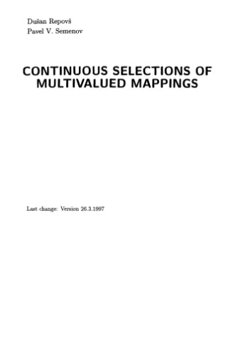 انتخاب مداوم نگاشت های چند ارزشی