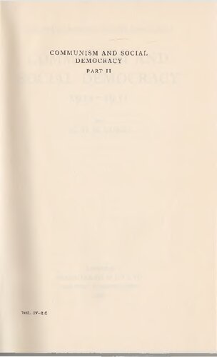 ﻿کمونیسم و ​​سوسیال دموکراسی 1914-1931