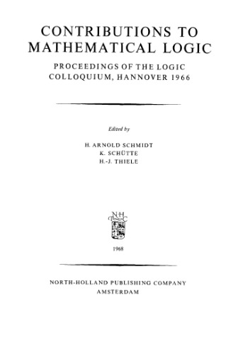 ﻿مشارکت در منطق ریاضی (Colloquium منطق '66)