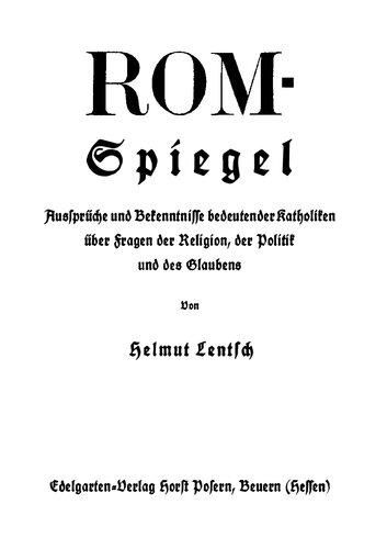 ﻿آینه رم - گفته ها و اعترافات کاتولیک های مهم