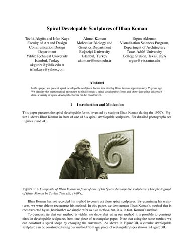 ﻿مقاله ایلهان کومان مجسمه ریاضی