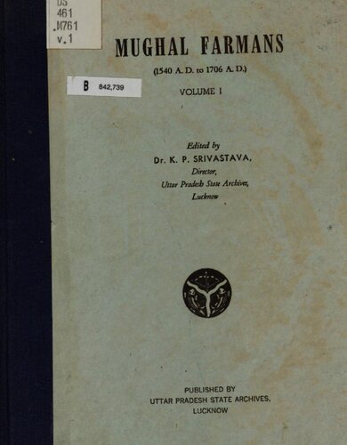 ﻿فرمان مغول; V1. 1540 بعد از میلاد تا 1706 پس از میلاد