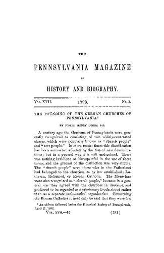 ﻿تأسیس کلیساهای آلمانی پنسیلوانیا