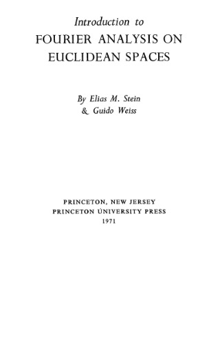 مقدمه ای بر تحلیل فوریه فضاهای اقلیدسی