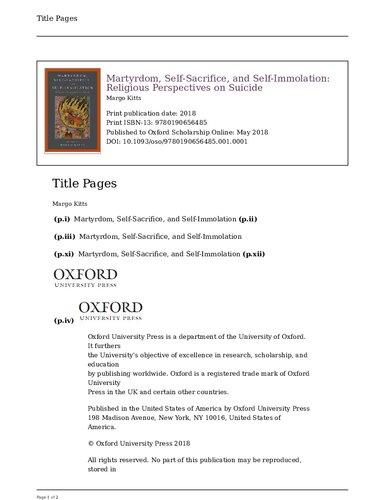 ﻿شهادت، ایثار و خودسوزی: دیدگاه مذهبی در مورد خودکشی