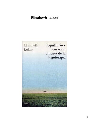 ﻿تعادل و شفا از طریق لوگوتراپی