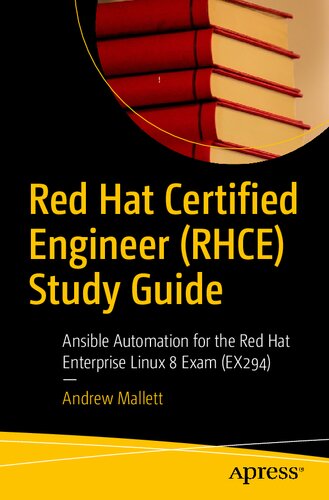 ﻿راهنمای تحصیلی مهندس خبره Red Hat (RHCE): Ansible Automation برای امتحان Red Hat Enterprise Linux 8 (EX294)
