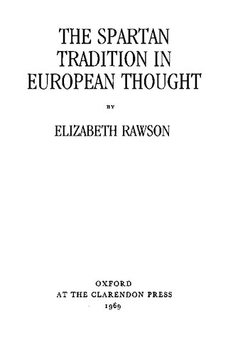 ﻿سنت اسپارتی در اندیشه اروپایی