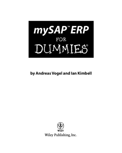 ﻿mySAP ERP برای Dummies