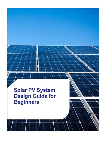 ﻿راهنمای طراحی سیستم PV خورشیدی برای مبتدیان