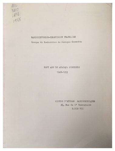 ﻿هفت سال موزیک بتن، 1948-1955.